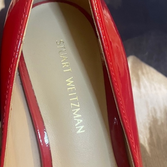 Stuart Weitzman Glossy Red Heels - Picture 5 of 6